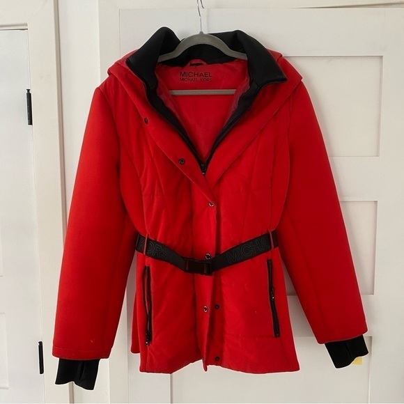 Michael Kors Women’s Quilted Belted Puffer Coat - Size XL - Picture 1 of 15